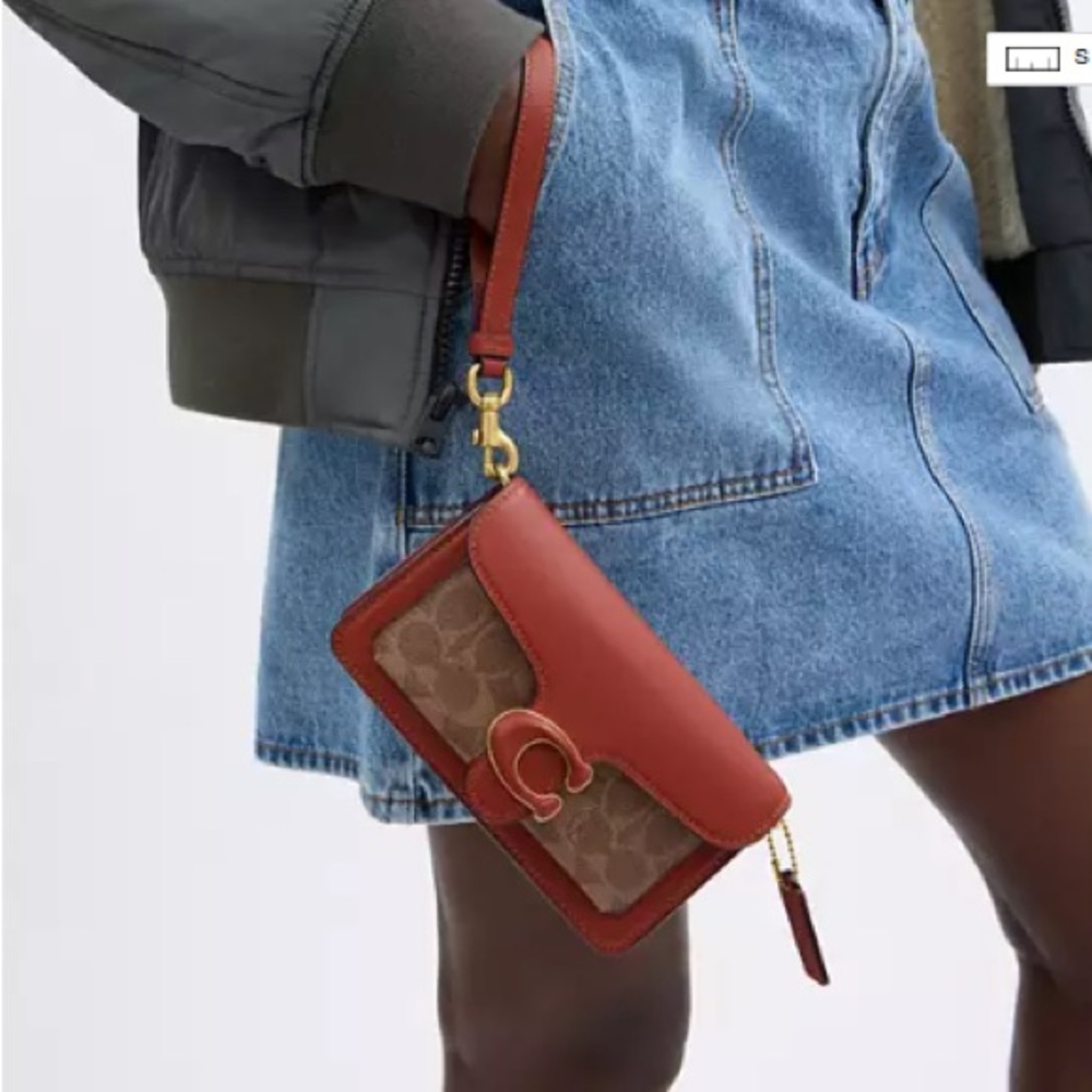 Coach Tabby Crossbody Wristlet In Signature Canvas - Picture 7 of 10